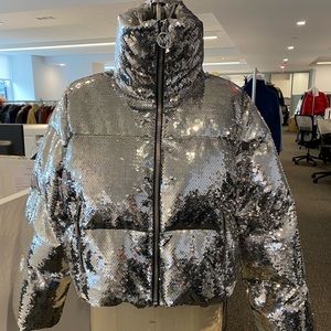 Michael Kors sequined puffer jacket